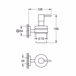 GROHE Start Cube Distributeur de savon Chrome
