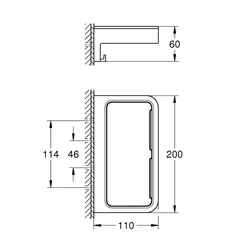 GROHE Start Cube receveur de douche Acier