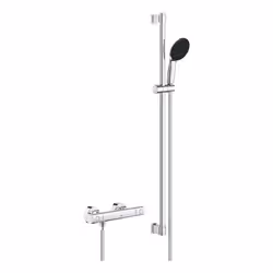 GROHE 34857000, Chrome, Mur, Double, Bas