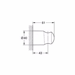 GROHE Tempesta support de douche - Vue supplémentaire 4