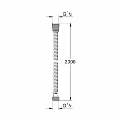 GROHE VitalioFlex Metal Long-Life Chrome