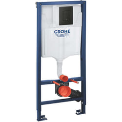 Solido - Bâti-support pour wc suspendu, plaque de déclenchement Even, noir mat 388112430 - Grohe