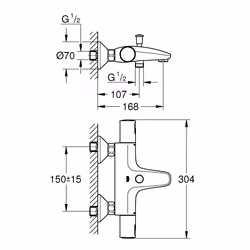 GROHE Precision Start Noir