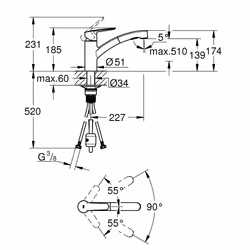GROHE Start Noir - Vue supplémentaire 4