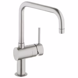 GROHE Minta, Acier inoxydable, Poignées de levier, Unique, Vitrocéramique, 4,6 cm, 360°