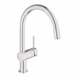 GROHE Minta, Robinet de salle de bain, Poignées de levier, 1/2", Acier inoxydable