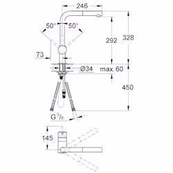 GROHE 32168 000 robinet Chrome