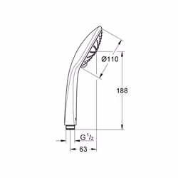 GROHE Euphoria 110 Massage support de douche