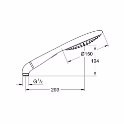 GROHE Rainshower Solo 150 Chrome