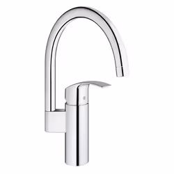 GROHE Eurosmart, Chrome, Poignées de levier, Unique, 3/8", Type C, 55°