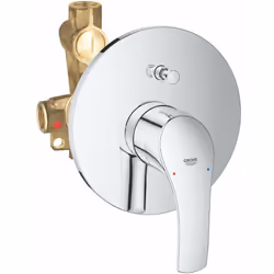 Caractéristiques : Eurosmart Mitigeur de baignoire, DN15 montage mural cartouche en céramique 46 mm avec technologie GROHE Si ...