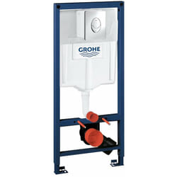 Rapid sl - Bâti-support pour wc suspendu, plaque de déclenchement Skate Air, chrome 38763001 - Grohe