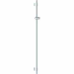 Barre de douche Grohe, 115 cm avec supports muraux, patins et pièce articulée EasyFix (distance réglable entre les supports m ...