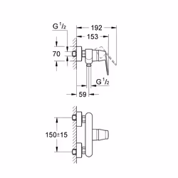 GROHE Eurosmart Cosmopolitan Chrome