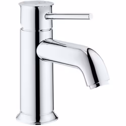 Mitigeur de lavabo DN 15 couleur : chrome finition GROHE Long-Life hauteur de la batterie : 155 mm zone de confort : 64 mm lo ...