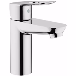 Mitigeur de lavabo montage monotrou levier de commande métallique GROHE SilkMove 28 mm cartouche en céramique GROHE StarLight ...