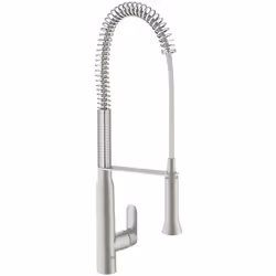 GROHE K7, Acier inoxydable, Poignées de levier, Unique, Vitrocéramique, 3,5 cm, 140°