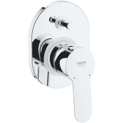 Grohe - BauEdge - Mitigeur encastré avec 2 sorties et corps d'encastrement, chrome 29039000