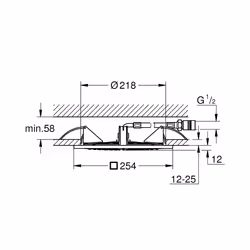 GROHE Rainshower F-Series 10″ 254 x 254 Chrome