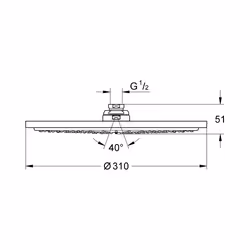 GROHE Rainshower Cosmopolitan 310 Chrome