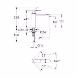 GROHE Eurostyle Cosmopolitan Chrome