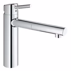 GROHE Concetto, Chrome, Poignées de levier, Unique, Vitrocéramique, 3,5 cm, 100°