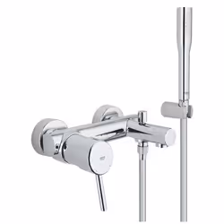 GROHE Concetto, Baignoire et douche, Poignées de levier, Métal, 1/2", Chrome