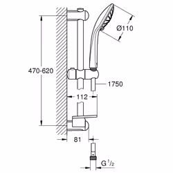 GROHE Euphoria 110 Massage système de douche Chrome