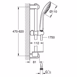 GROHE Euphoria 110 Duo système de douche Chrome