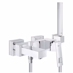 GROHE Eurocube, Baignoire et douche, Poignées de levier, Métal, 1/2", Chrome