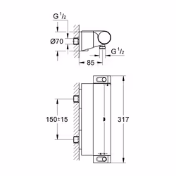 GROHE Grohtherm 2000 Chrome