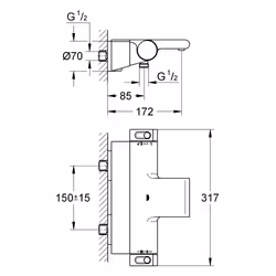 GROHE Grohtherm 2000 Chrome