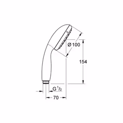 GROHE Vitalio Start 100 support de douche