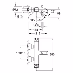 GROHE Grandera Chrome, Or