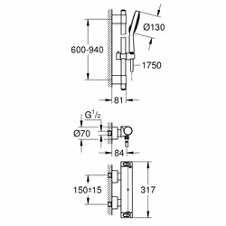 GROHE Grohtherm 2000 Chrome