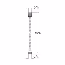 GROHE Relexaflex Metal Long-Life Chrome