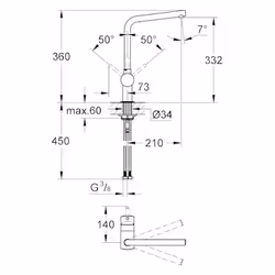 GROHE Minta Chrome