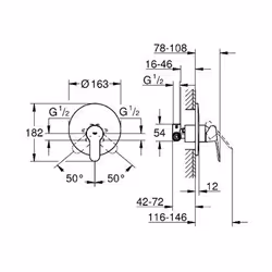 GROHE BauEdge Chrome