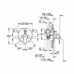 GROHE BauEdge Chrome
