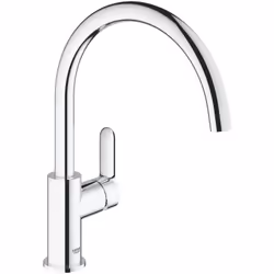 Le Mitigeur Évier, Bec Haut, Chromé Bauedge est un produit de qualité supérieure de Grohe, conçu pour apporter style et fonct ...