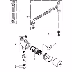 GROHE 34487000 thermostat Chrome