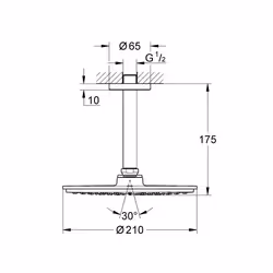 GROHE Rainshower Cosmopolitan 210 Chrome