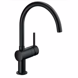 GROHE Minta, Standard, Noir, Métal, Poignées de levier, Unique, 1/2"