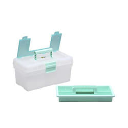 Boîte de stockage - ALLIT - Transparent - Poignée solide - Verrouillable - Plateau porte-outils