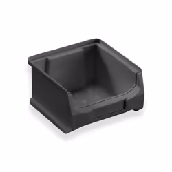 Allit ProfiPlus GripBox &gt;E&lt; 1, Panier de rangement, Noir, Carré, Polypropylène (PP), Monochromatique, Intérieure