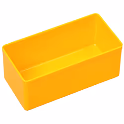 Allit EuroPlus Insert 45/2, Boîte de rangement, Jaune, Rectangulaire, Polystyrol, Monochromatique, Universel
