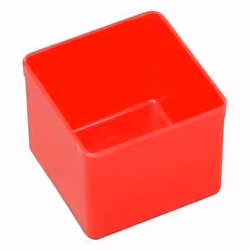 Allit EuroPlus Insert 45/1, Panier de rangement, Rouge, Carré, Polystyrène, Monochromatique, Intérieure