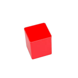 Allit EuroPlus Insert 63/1 Panier de rangement Carré Polystyrène Rouge