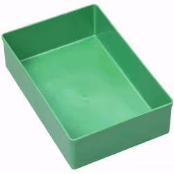 Allit EuroPlus Insert 63/4, Panier de rangement, Vert, Rectangulaire, Polystyrène, Monochromatique, Intérieure