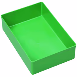 Allit EuroPlus Insert 63/4 Panier de rangement Rectangulaire Polystyrène Vert